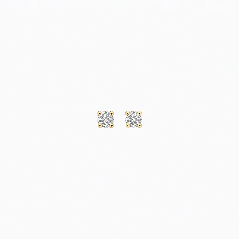 Blush Oorknoppen 14k goud met LG Diamant 2 * 10pt