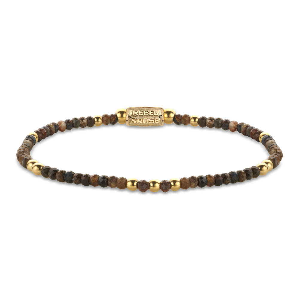 Rebel&Rose Autumn Rocks gold-coloured dames armband RR-30006-G-S
