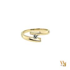 R&C GEELGOUDEN RING MODEL 2016 S DIAMANT