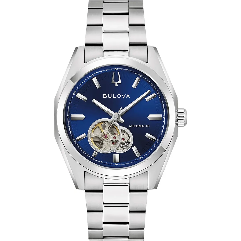Bulova - Classic Surveyor Heren Horloge Automaat Cal: 8215, 30 meter WR, Saffierglas - 96A350