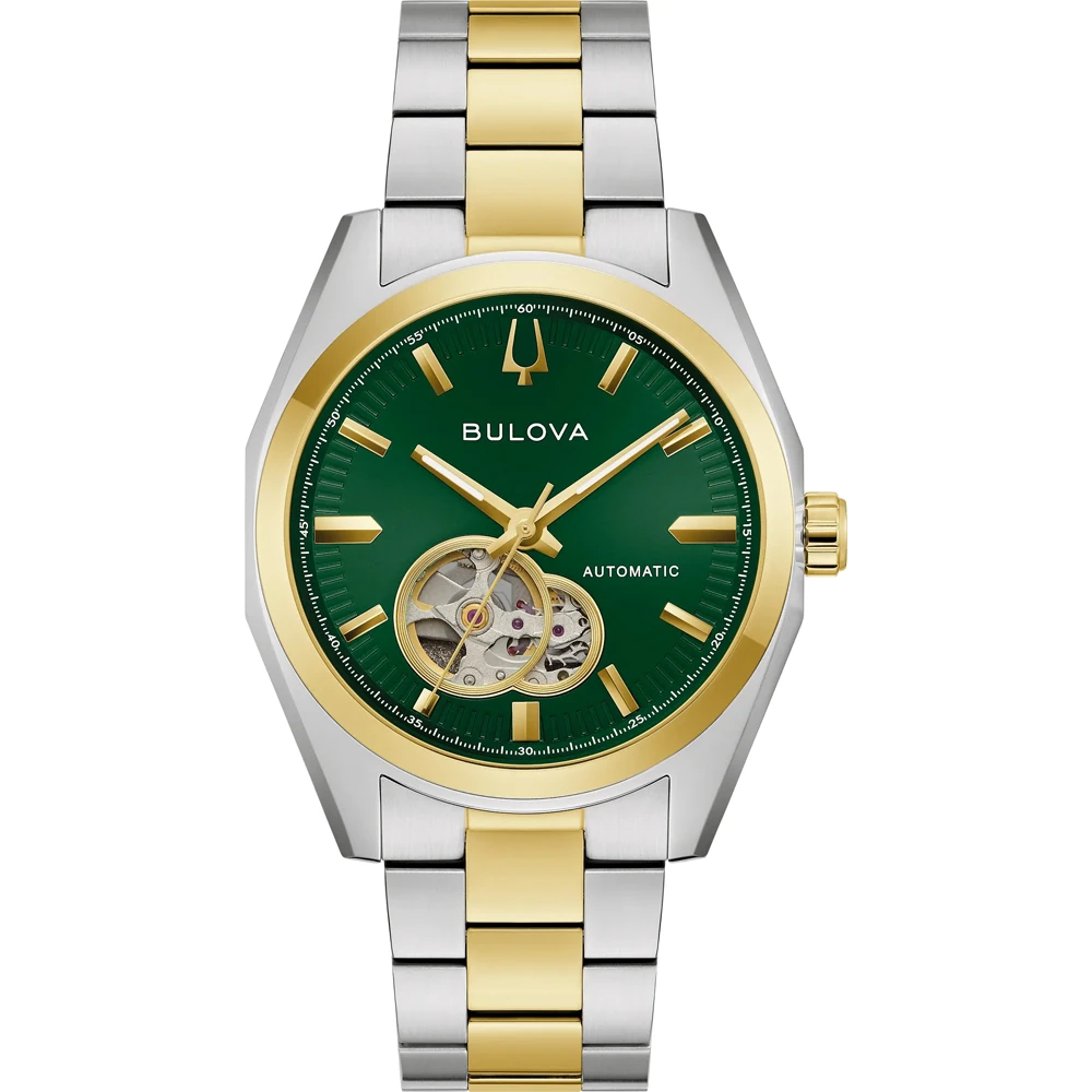 Bulova - Classic Surveyor Heren Horloge Automaat Cal: 8215, 30 meter WR, Saffierglas - 98A338