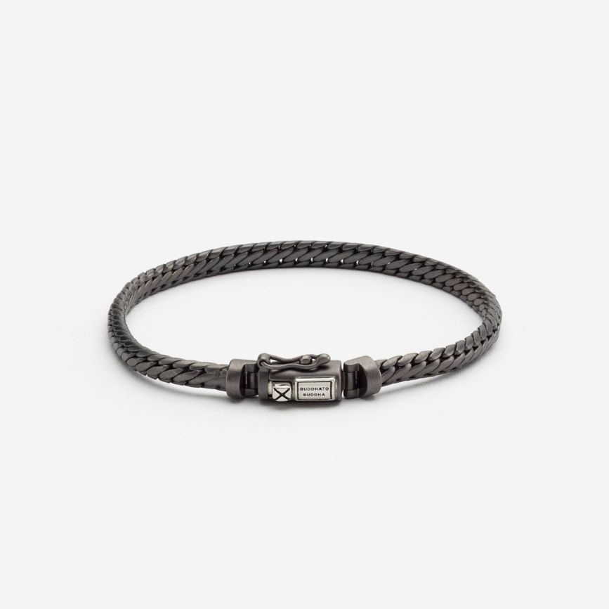 Bracelet Ben Mini Black Rhodium Silver