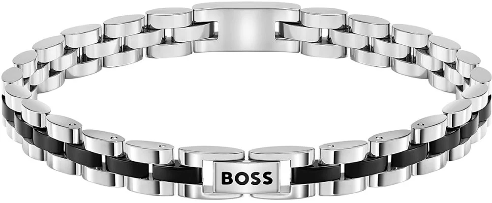 Boss armband HBJ ARCHER heren staal zwart