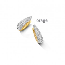 Ovale creolen met zirconia