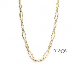 Goudkleurige ketting met open schakels