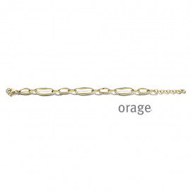 Goudkleurige armband met open schakels