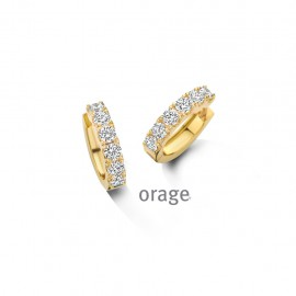 Creolen goudkleurig met zirconia