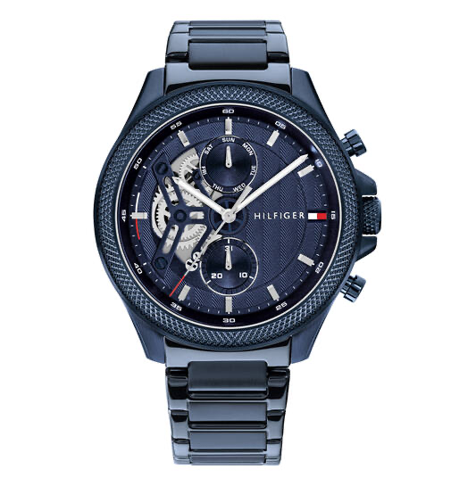 Tommy Hilfiger Clark herenhorloge 44 mm blauw | TH1792288