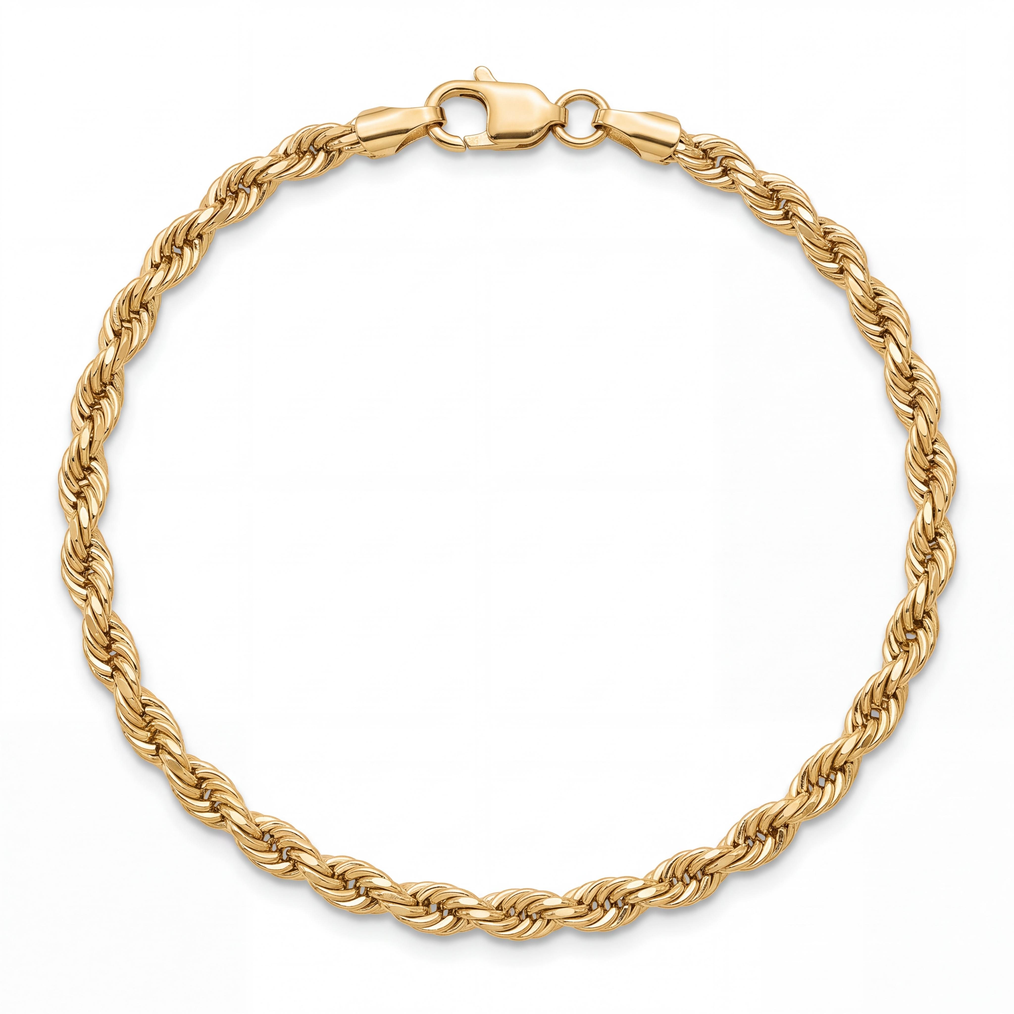 Krachtige Elegante & Schittering: Massief 14k Geelgouden Rope Armband (3.1 mm)

Maak een statement met deze indrukwekkende massief 14 karaat geelgouden rope armband. Met een dikte van 3.1 mm heeft deze uitvoering net wat meer bodystyling en aanwezigheid om de pols, zonder in te boeten aan de verfijnde, tijdloze uitstraling van de klassieke koordschakel.

Het hoogtepunt van dit sieraad is de diamond cut (diamantslijpsel) afwerking. Doordat het goud met uiterste precisie is geslepen, reflecteert het de lichtinval optimaal. Dit zorgt voor een constante, luxe glans bij elke beweging.

Duurzame Kwaliteit: Massief Goud
Gemaakt van massief 14 karaat goud (585), voelt deze armband stevig en kwalitatief aan. In tegenstelling tot holle varianten is een massieve rope armband ontworpen om een leven lang mee te gaan: hij deukt niet snel en behoudt altijd zijn vorm. Het sieraad is voorzien van een hoogwaardige karabijnsluiting voor maximale veiligheid.