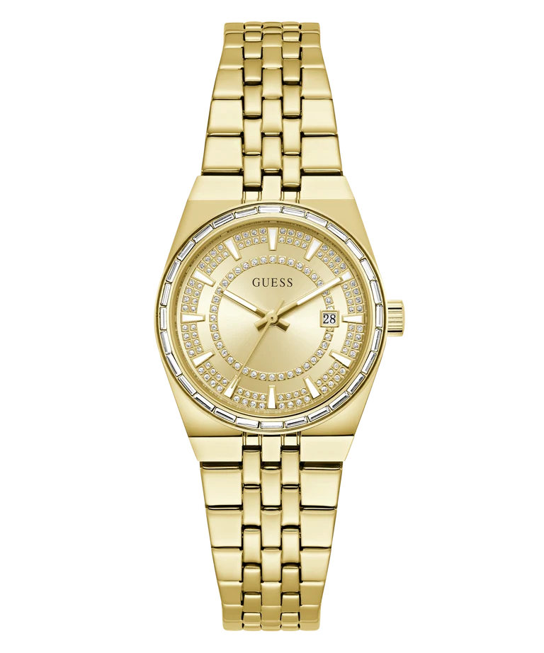 GUESS Vera goud dameshorloge 32 mm | GW1119L2