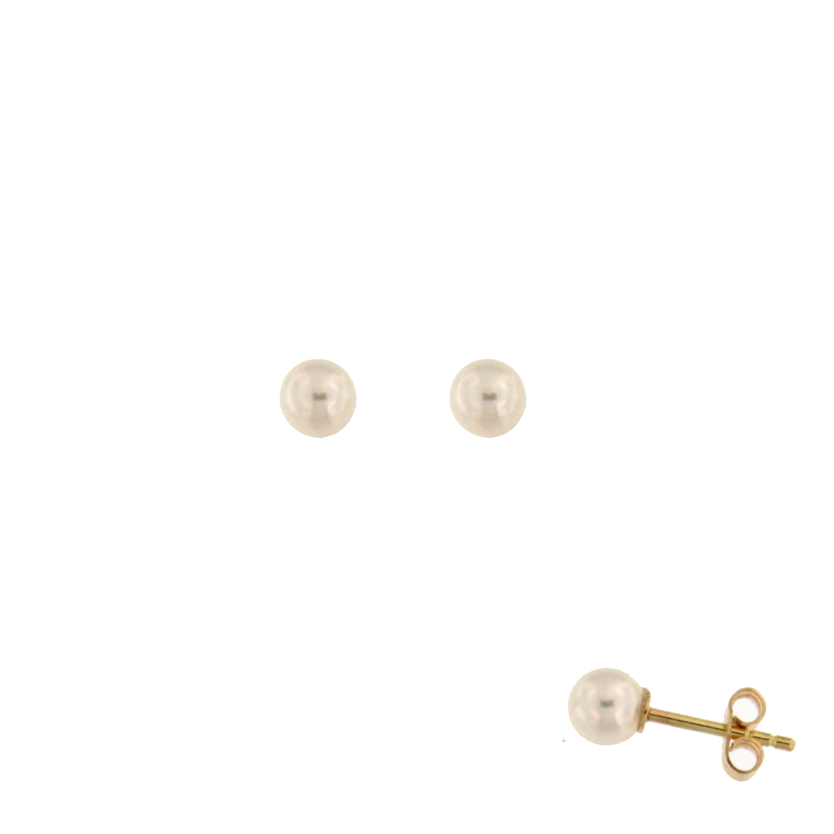 De Oorbelstekers  zijn elegante gouden oorbellen voorzien van cultuurparels. Ze zijn goudkleurig, wegen 0,6 gram en hebben een diameter van 4,5 mm. Draag ze als verfijnde toevoeging aan elke outfit, perfect voor zowel dagelijkse als formele gelegenheden.