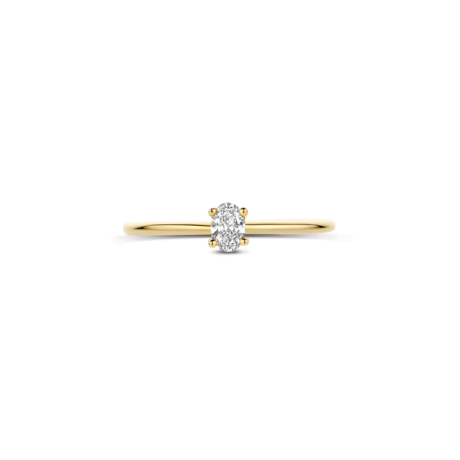 Blush Ring 14k LG Diamant 20pt