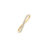 Blush Ring geel goud 14k met zirconia steentjes