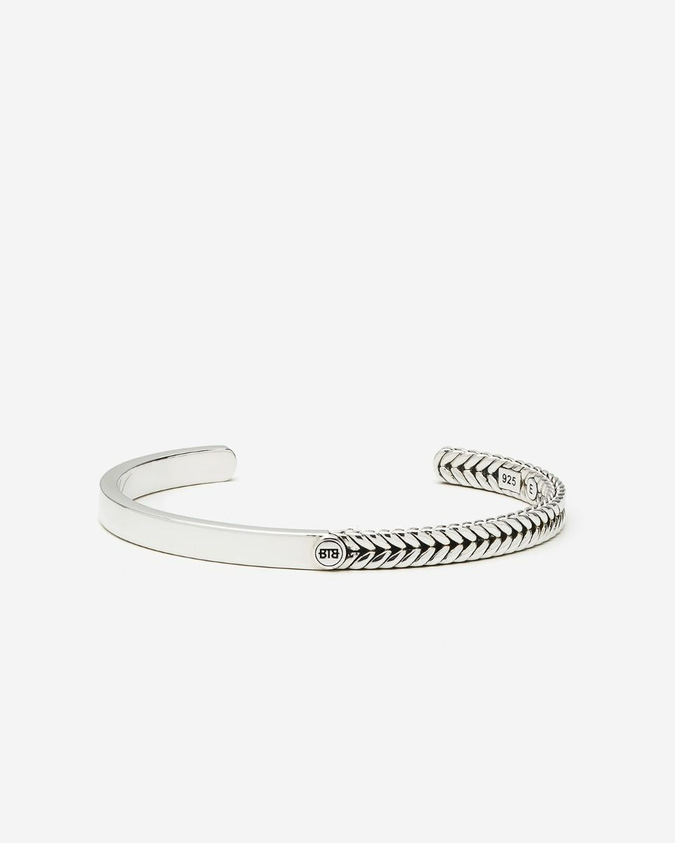 Dual Bangle Barbara Silver