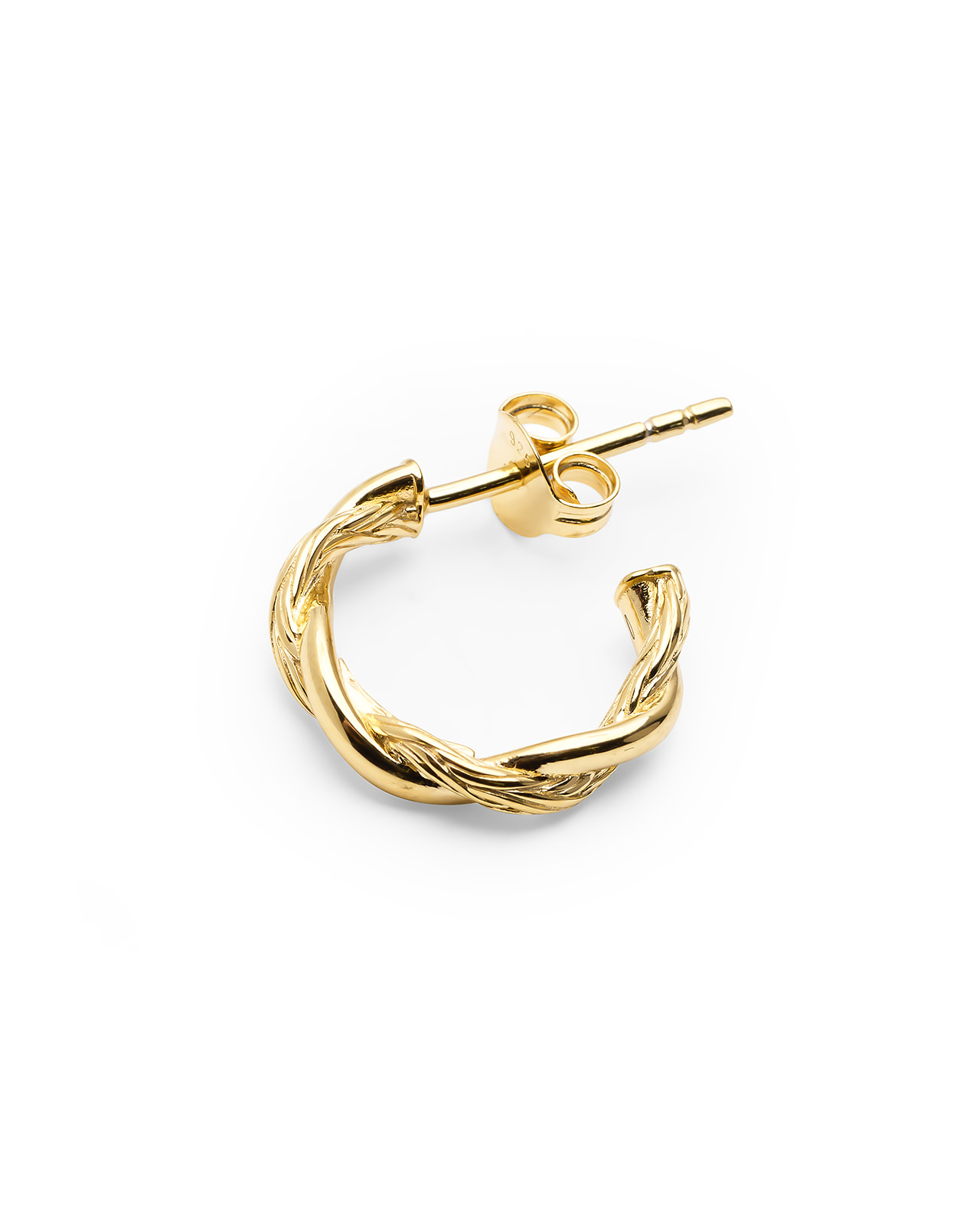 Buddha to Buddha Katja Twist Hoops Gold Vermeil | 537GV