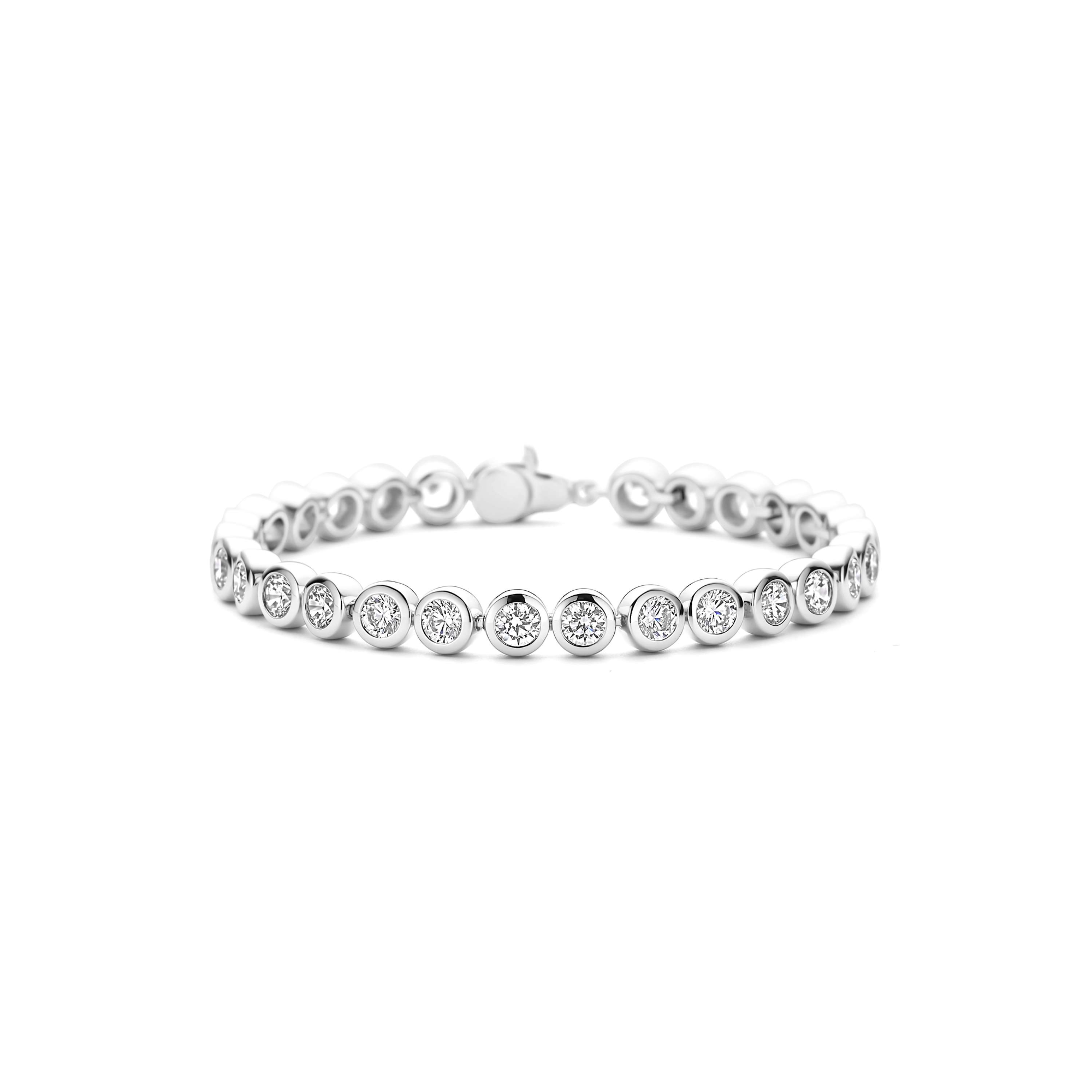 Ti Sento Milano - Zilveren armband bezet met ronde zirconia's - 23107ZI