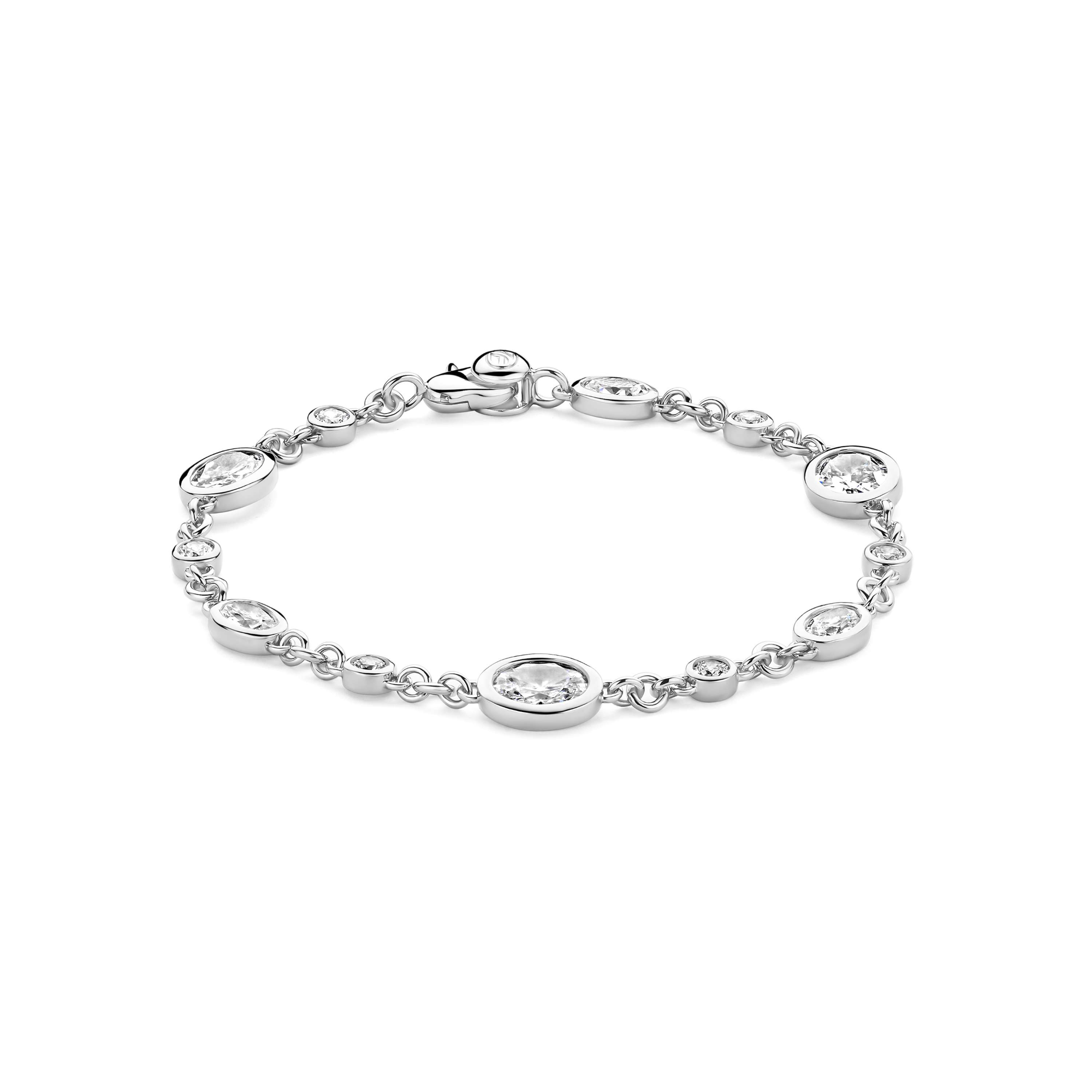 Ti Sento Milano - Zilveren armband met ovale zirconia's - 23108ZI