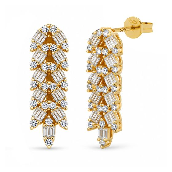 Karma Jewelry Symbols XL Hanging Zirconia Elara Goldplated