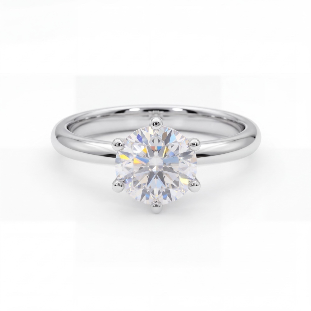 Tijdloze Massief Platina Solitaire Verlovingsring met 1.53 Caraat Ronde Diamant (6-Poots, D/VS2)

Het toppunt van tijdloze elegantie: deze klassieke solitaire verlovingsring van massief platina 950 is ontworpen om een leven lang mee te gaan. De ring is voorzien van een indrukwekkende 1.53 karaat ronde lab grown diamant met een exceptionele kleurgradatie (D) en helderheid (VS2). Dankzij de robuuste 6-poots zetting (een iconisch ontwerp dat doet denken aan de legendarische Tiffany-setting) krijgt de diamant maximale lichtinval &eacute;n zit hij uiterst veilig verankerd. De steen wordt geleverd met een officieel IGI-certificaat.

Of je nu online bestelt of langskomt in onze juwelierszaak in het hart van Amsterdam om de ring te komen passen; bij Juwelier Rijk geniet je van persoonlijk vakmanschap en topkwaliteit.