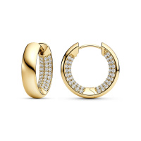 De SJ-E2860-CZ-YG is een prachtig paar gouden hoepeloorbellen met een elegante uitstraling. Ideaal om je dagelijkse outfit een verfijnde touch te geven of draag ze voor speciale gelegenheden voor een tijdloze look. Combineer ze met opgestoken haar om hun schittering optimaal uit te laten komen. Voeg deze veelzijdige sieraden toe aan je collectie!