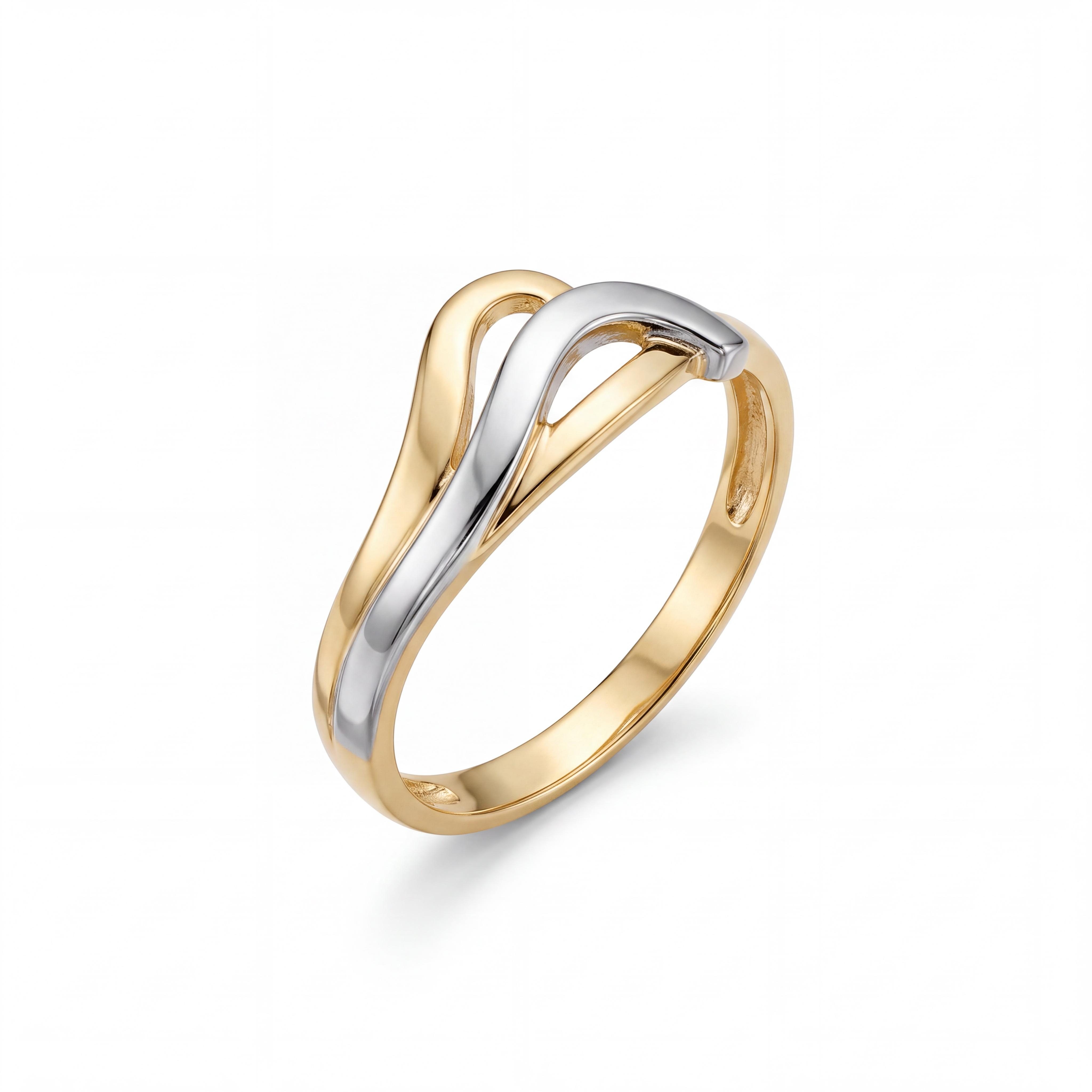 De 14K Gouden Twee-Tone Sculptuur Ring van Juwelier Rijk in Amsterdam is een elegante aanvulling op elke collectie. Perfect te combineren met zowel casual als formele outfits voor een stijlvolle look.