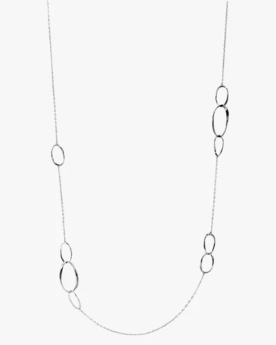 Zilveren collier lang