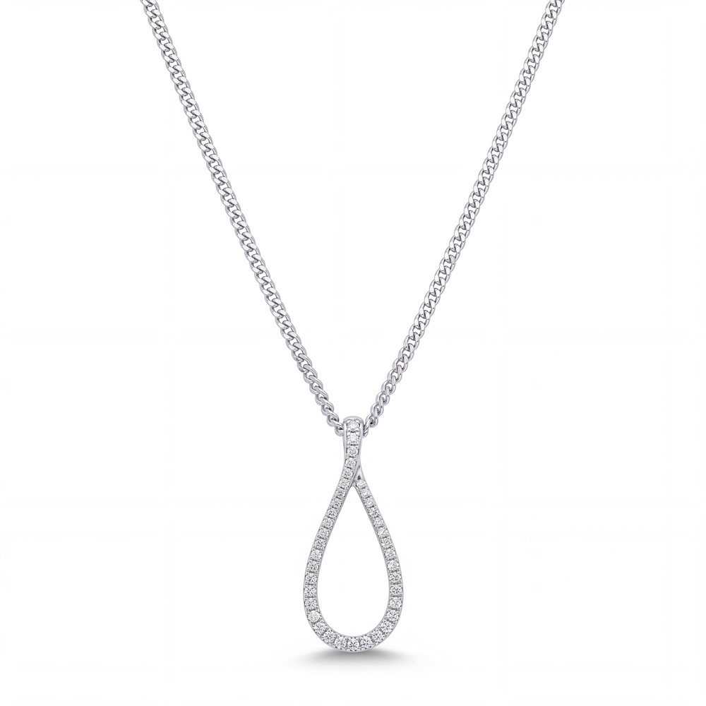 Maak een verpletterende indruk met dit prachtige en tijdloze 14 karaat witgouden collier, exclusief verkrijgbaar bij Juwelier Rijk in het hart van Amsterdam. Dit sieraad combineert een robuuste, massieve ketting van 50 cm met een schitterend ontworpen, unieke hanger.

De hanger is bezet met maar liefst 53 schitterende diamanten met een totaal gewicht van 0.25 ct in kleur G. Dankzij de schitterende G-kleur stralen de diamanten een helder, spierwit licht uit dat prachtig contrasteert met het koele, glanzende 14k witgoud. De massieve 50 cm ketting zorgt ervoor dat het sieraad comfortabel en stevig om de hals valt en perfect op de borst aansluit.

Of je nu op zoek bent naar het ultieme cadeau voor een dierbare of jezelf wilt belonen met een stukje pure luxe: dit witgouden diamantcollier is een investering in stijl die generaties lang meegaat.