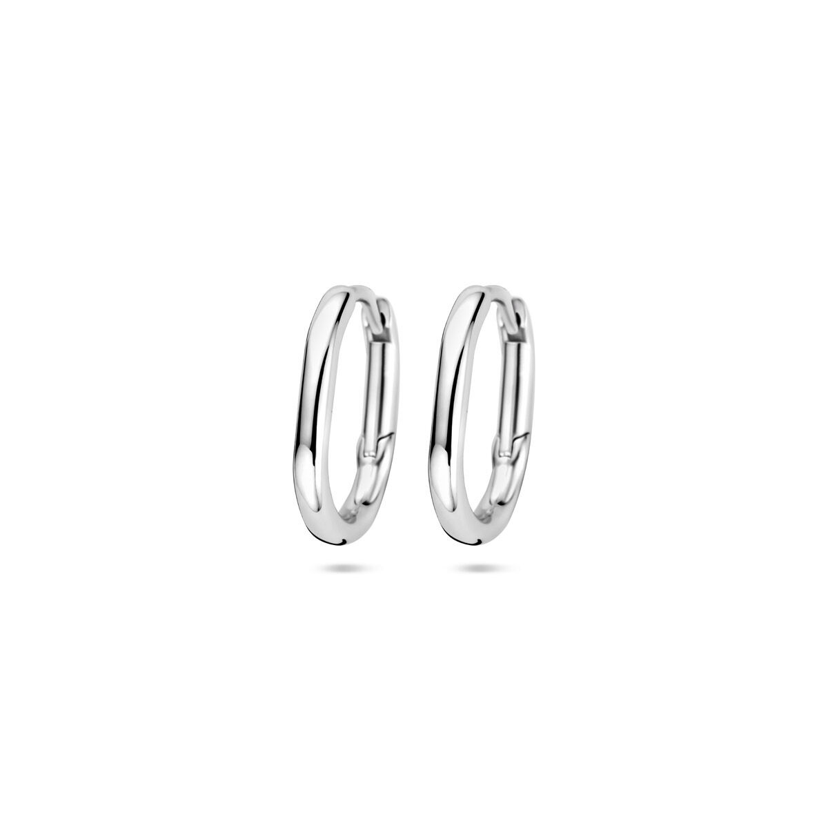 Klapoorring paperclipvorm zilver gerhodineerd 15x 2 mm