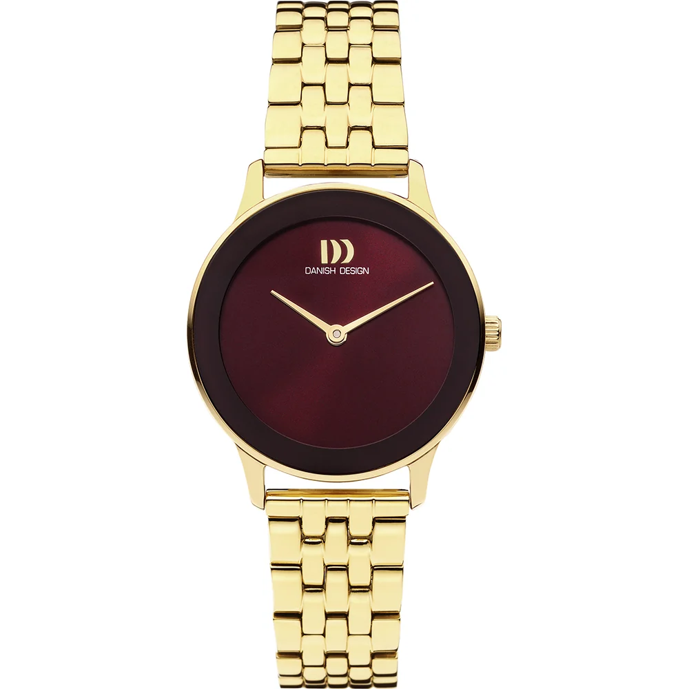 Danish Design Nostalgi 1988 goud bordeaux 29 mm | IV97Q1288