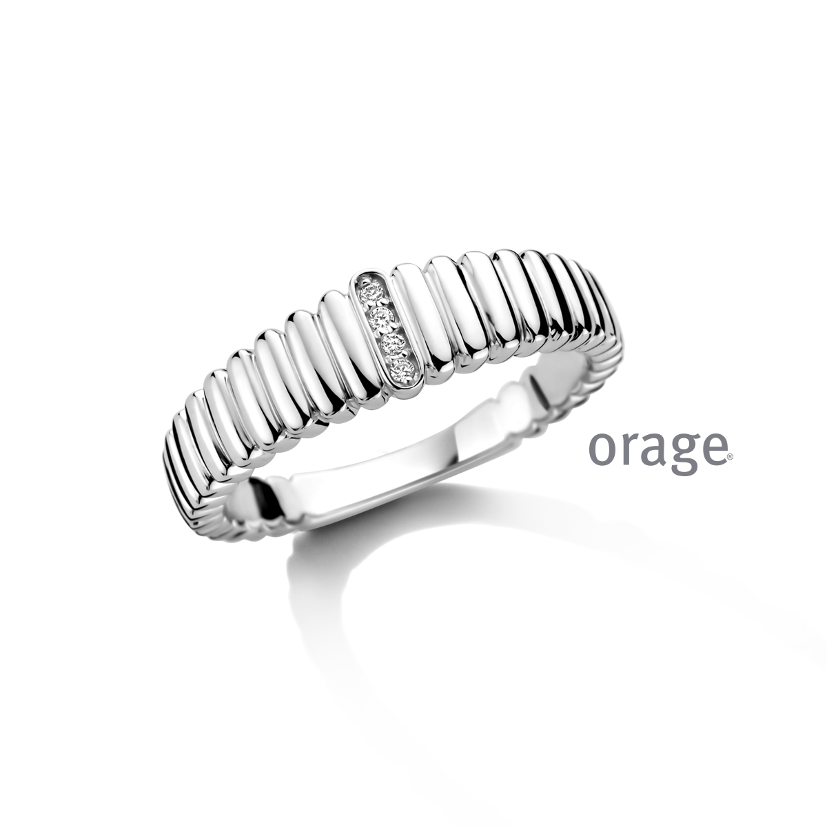 Orage zilveren ring met diamand LGD 0.02ct