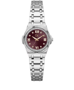 GC Quarts dames pols horloge Staal met stalen band model Z92005L3 10 ATM waterdicht.