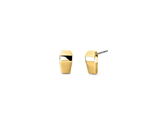 Boccia Titanium goudkleurige oorknoppen 10mm | 05117-02