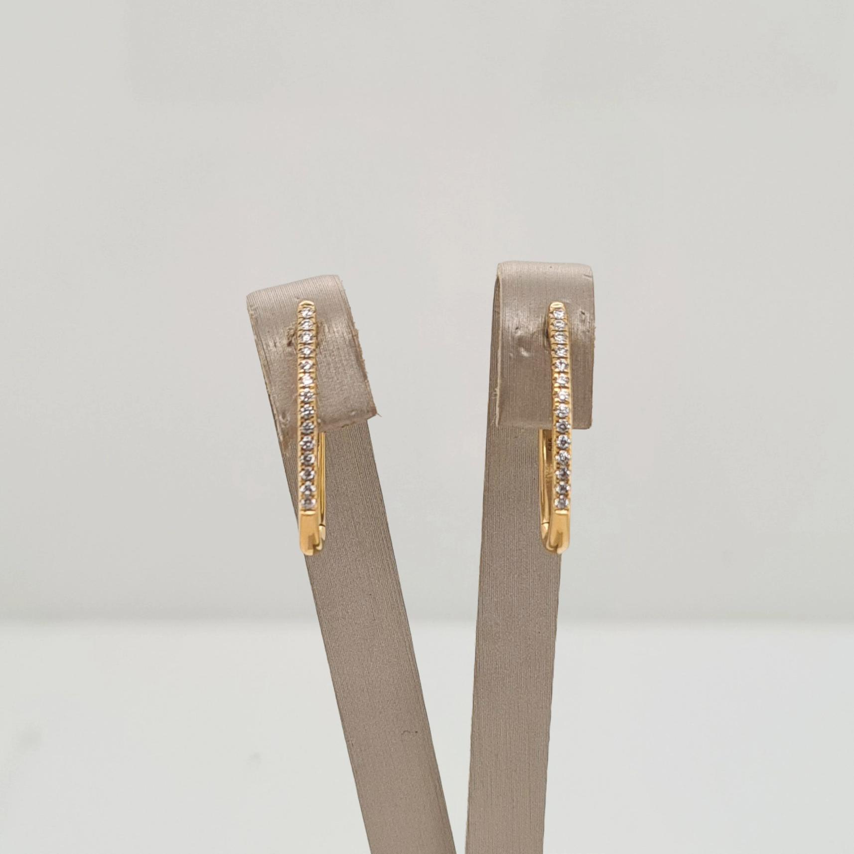 14krt gouden oorsieraden met diamant