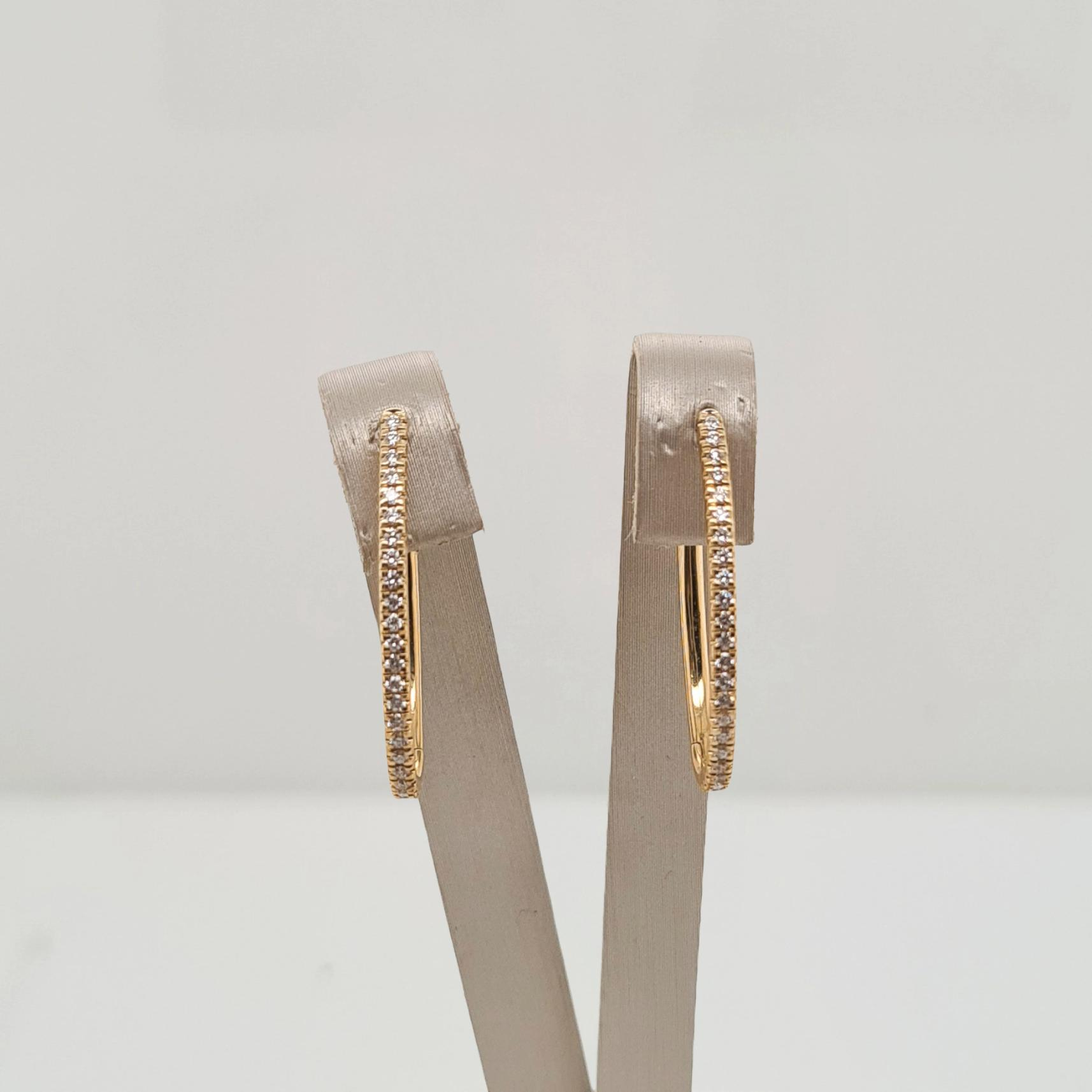 14krt gouden oorsieraden met diamant