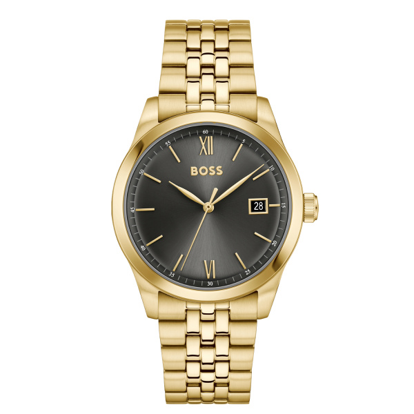 Hugo Boss Goudkleurig horloge met zwarte wijzerplaat
