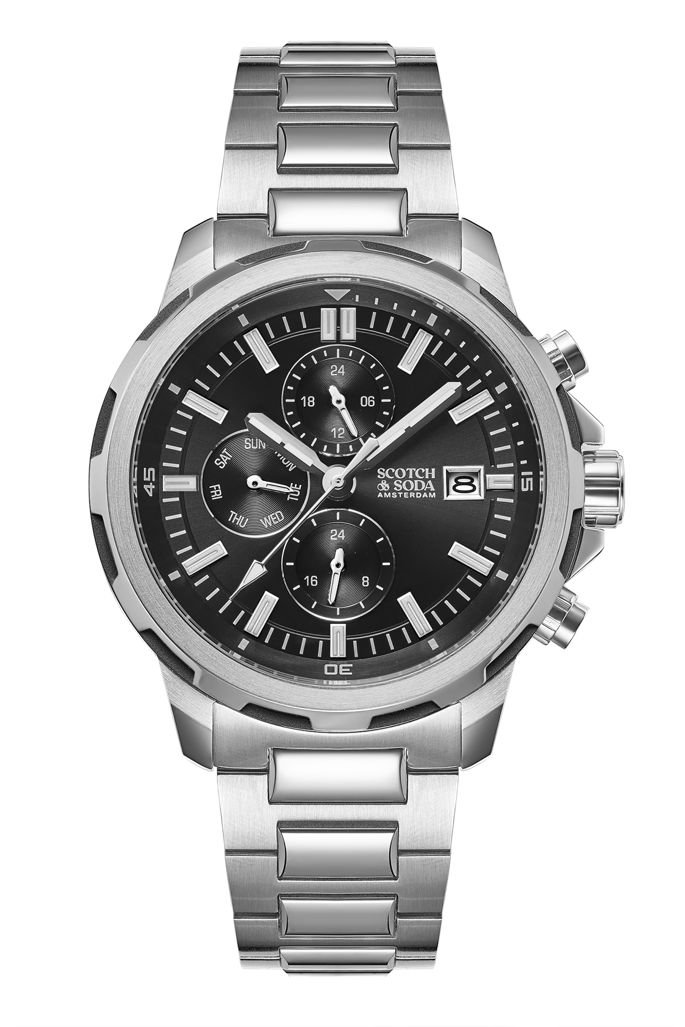 Het Scotch & Soda SSM.111A herenhorloge is een uitstekende keuze voor iedereen die op zoek is naar een modern en modieus horloge van een populair modemerk. Scotch & Soda is een gerenommeerd Nederlands modemerk, opgericht in 1985, dat gedurfde ontwerpen, moderne details en hoogwaardig vakmanschap combineert in zijn horloges. Betrouwbare uurwerken, duurzame roestvrijstalen kasten en comfortabele banden zorgen voor zorgeloos dagelijks gebruik, en de collectie blijft betaalbaar ondanks de topkwaliteit.