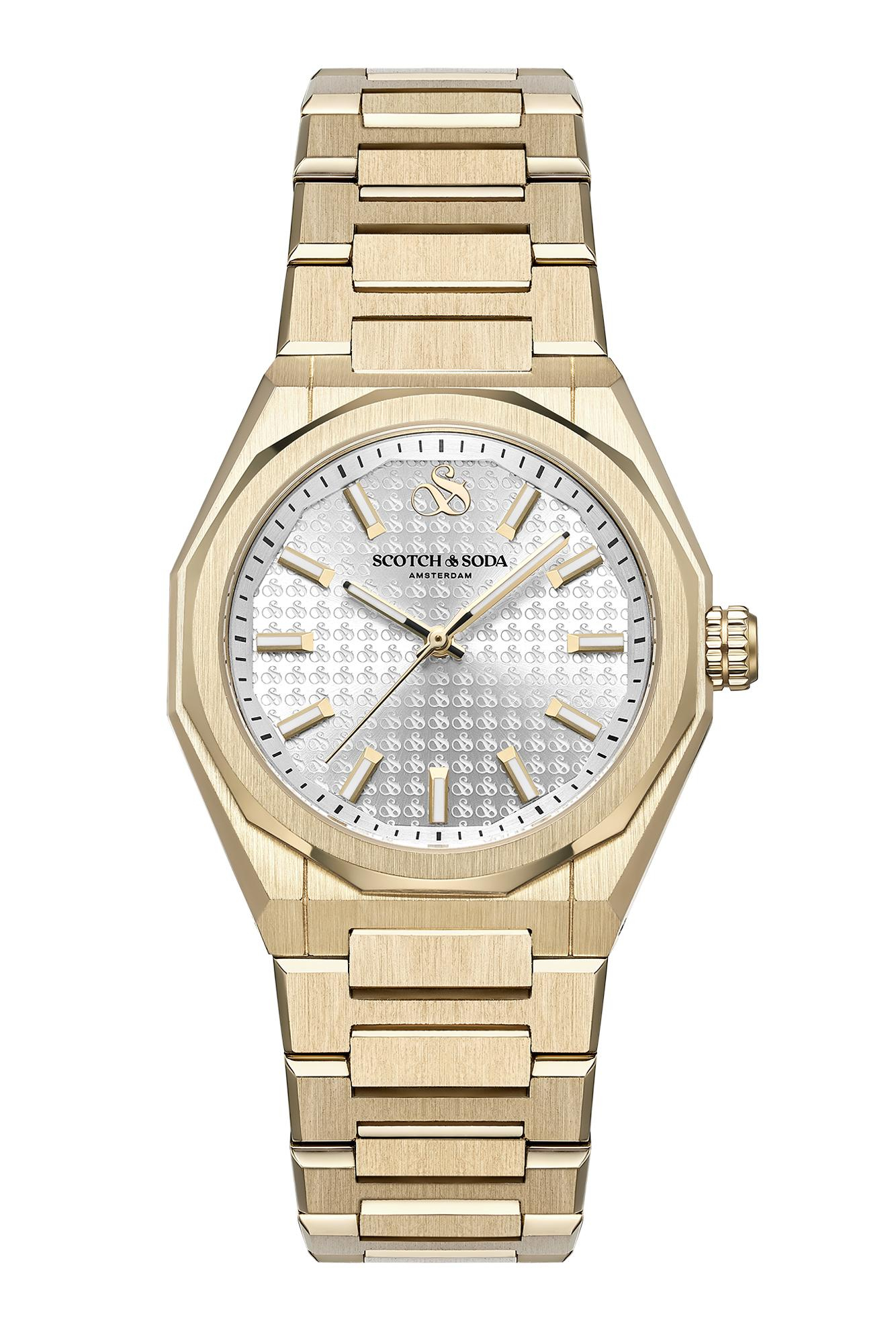Dames horloge scotch and soda volledig goudkleurig 