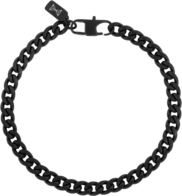 Gourmette Six - Noir (21,0cm)