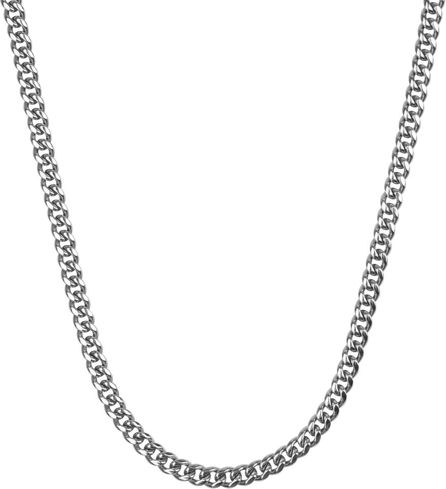 Necklace Gourmette Eight - Inox (50+10cm)