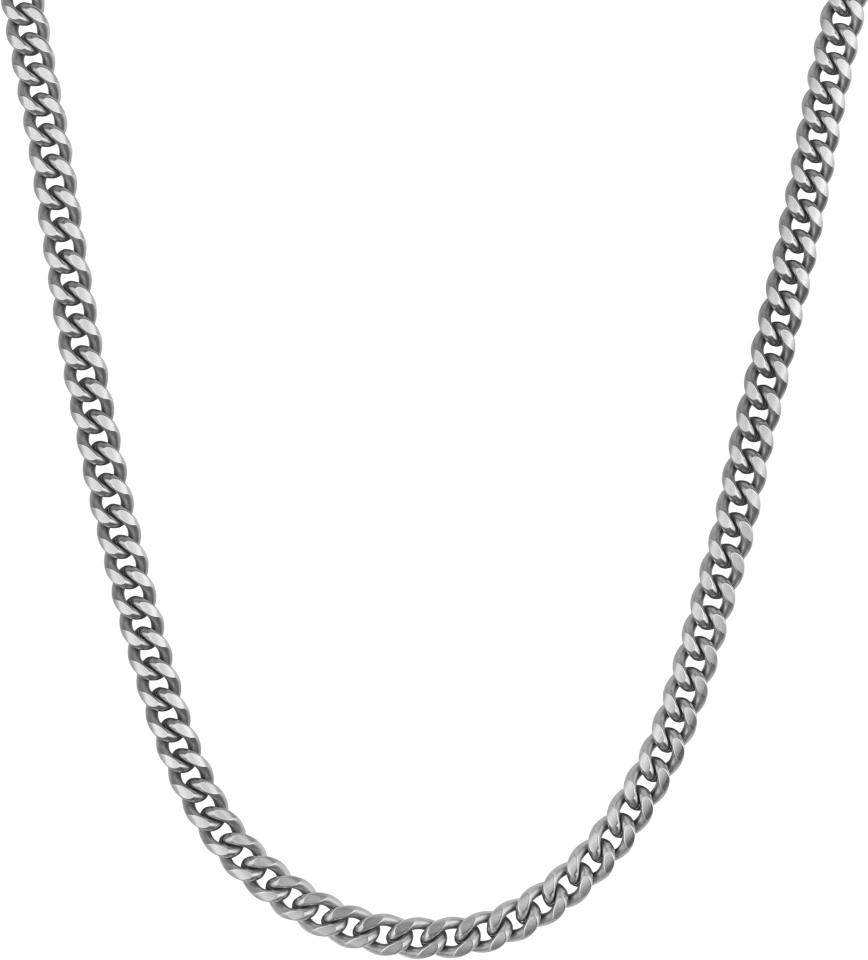 Necklace Gourmette Eight - Inox (50+10cm)