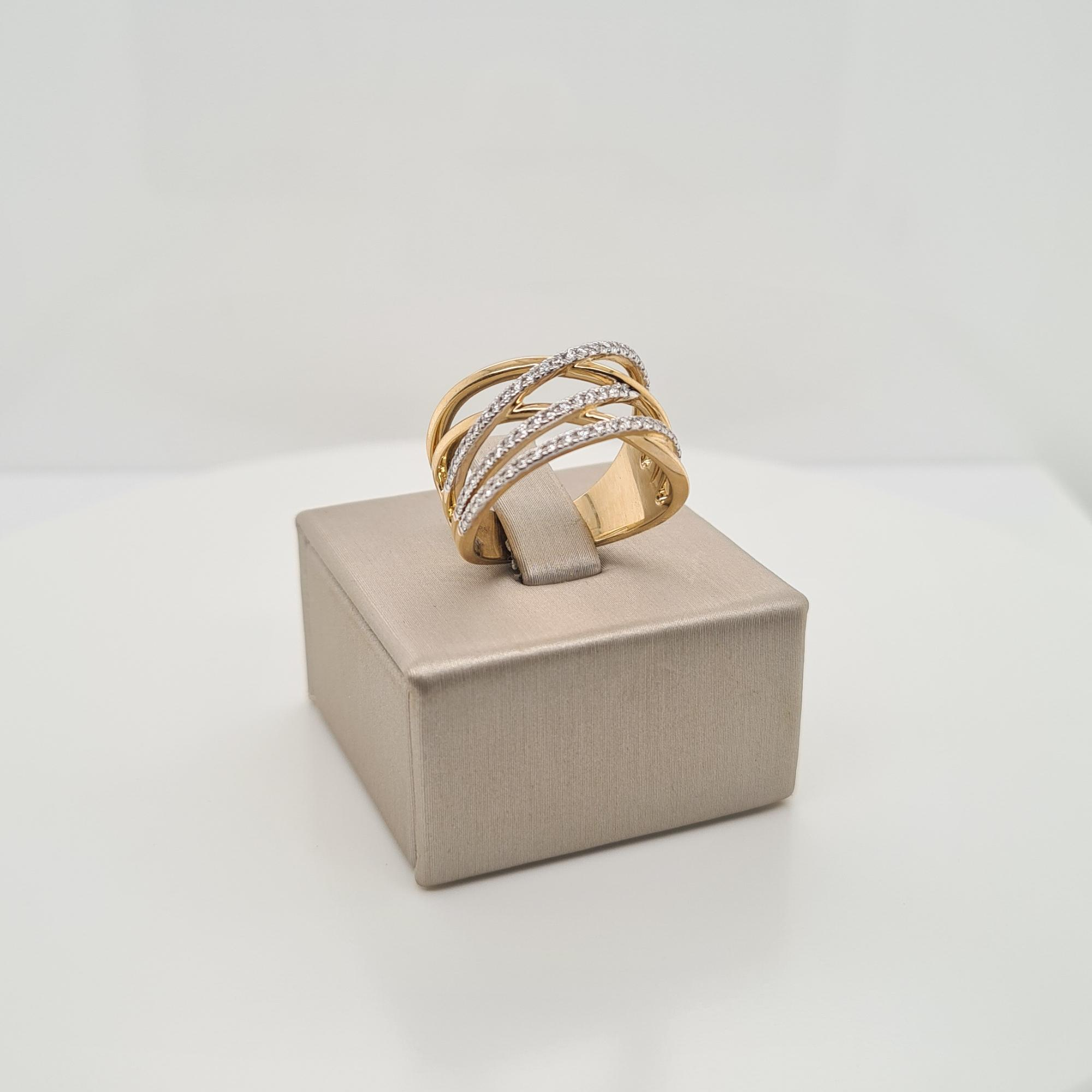 14krt gouden ring met diamant