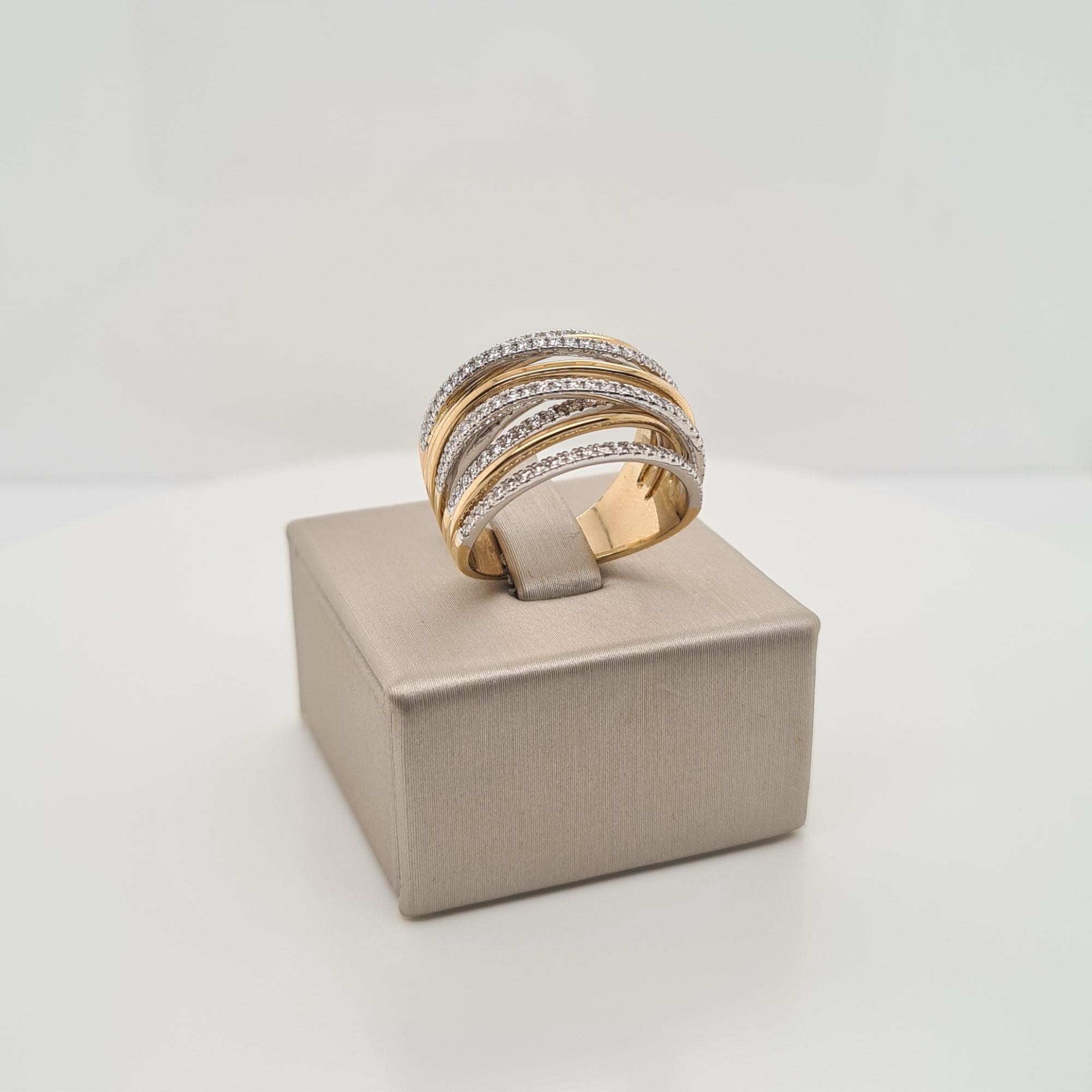 14krt gouden ring met diamant