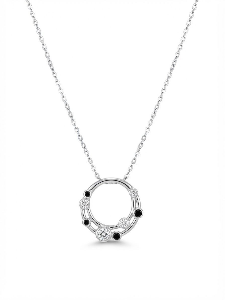 Collier met honger zirkonia 