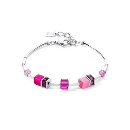 Armband coeur de lion rose 