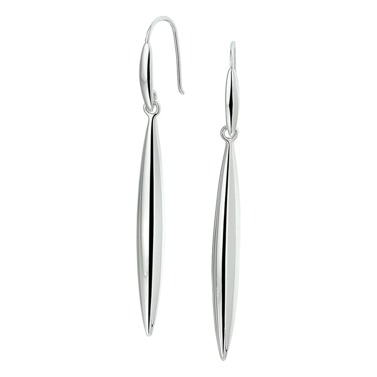 Gerhodineerd zilveren oorhangers.