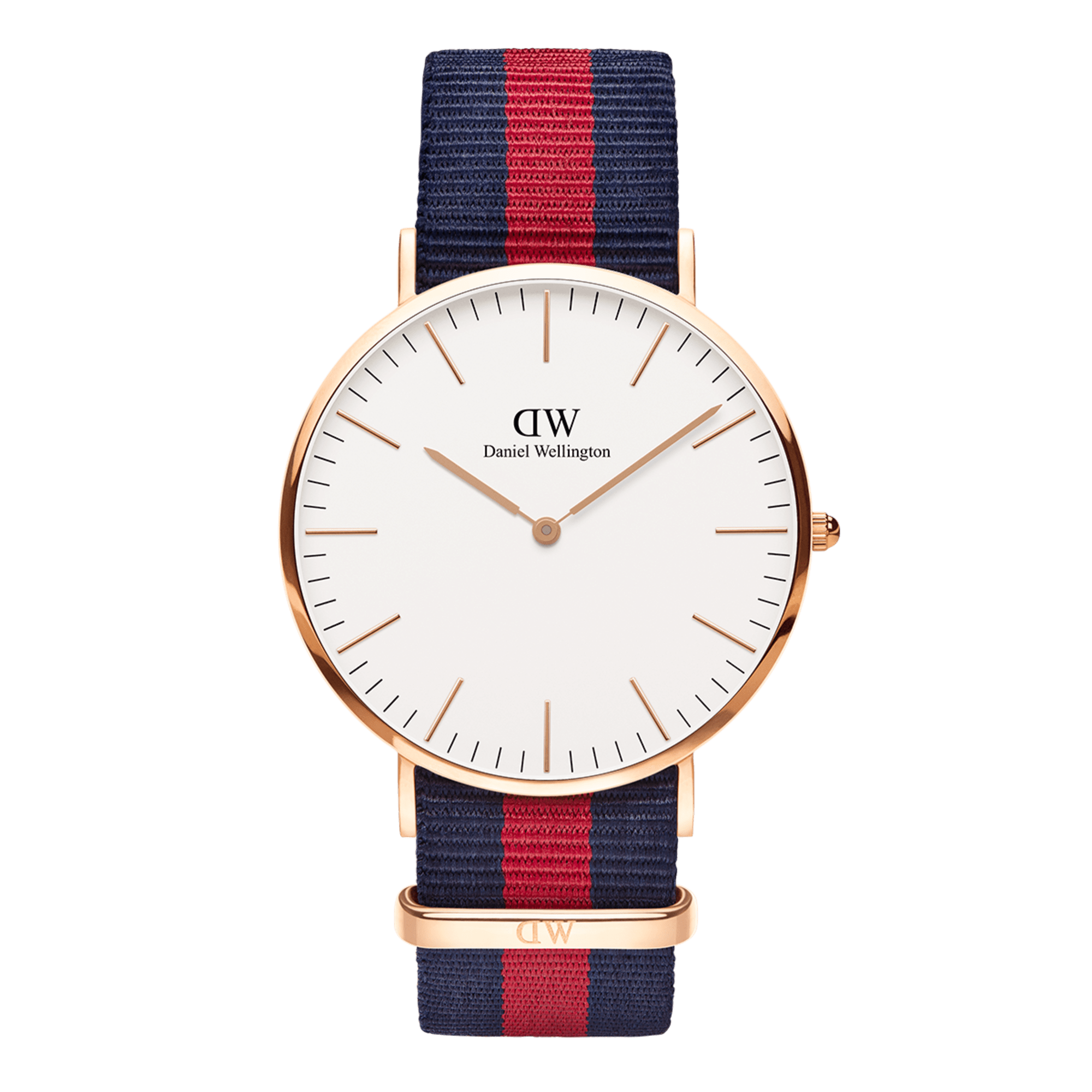 This classic and aesthetically pleasing timepiece was designed with great attention to detail. The playful colors of the NATO strap blends naturally with the simple and minimalistic dial, effortlessly creating the perfect accessory.
