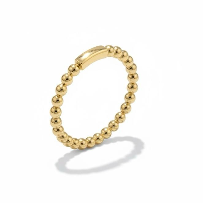 14 karaats geelgouden ring