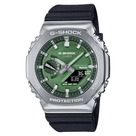 Het product WRIST WATCH ANADIGI, modelnummer GBM-2100A-1A3ER, biedt zowel analoge als digitale tijdsweergave, een stijlvol en duurzaam ontwerp, en mogelijk extra functies zoals een stopwatch, alarm en achtergrondverlichting. Draag deze horloge om uw pols met de gesp stevig vast voor ultiem comfort en stijl. Perfect voor dagelijks gebruik of sportieve activiteiten. 
