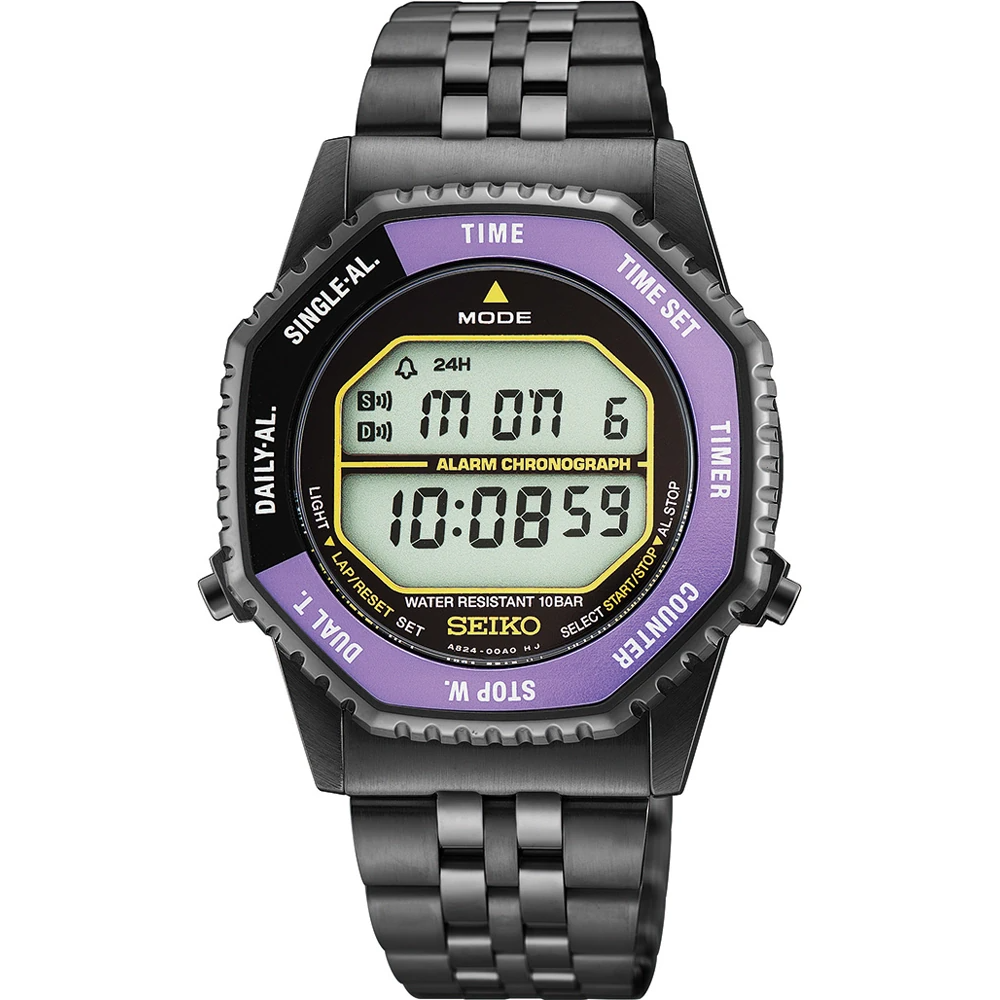 De Seiko HFL001P1 Rotocall Horloge is een verfijnd polshorloge met modelnummer HFL001P1. Dit horloge valt onder de categorie Heruitgave van iconisch digitaal quartzhorloge met bezelbediening en is ideaal voor dagelijks gebruik of speciale gelegenheden. Draag het comfortabel om uw pols voor een stijlvolle en verfijnde uitstraling. Perfect voor zowel formele als casual outfits.