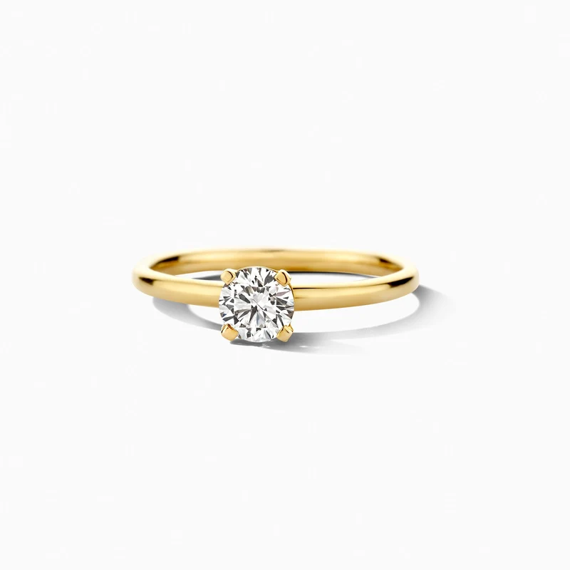 Blush Lab Diamonds Ring LG1075Y &ndash; Geelgoud (14k) met Lab grown Diamant 